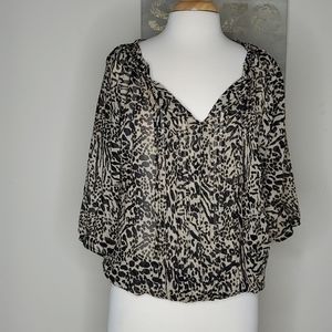 Express leopard print blouse